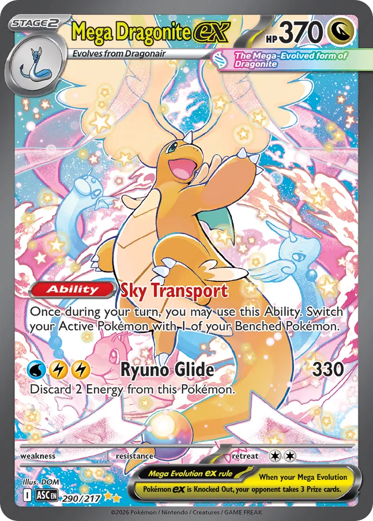 Mega Dragonite ex 290/217 ME03