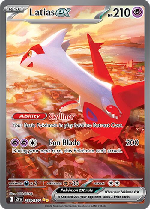 Latios 203/191 and Latias ex 239/191 Surging Sparks Duo English NM