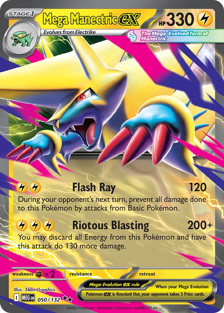 Mega Manectric ex 050/132 ME01