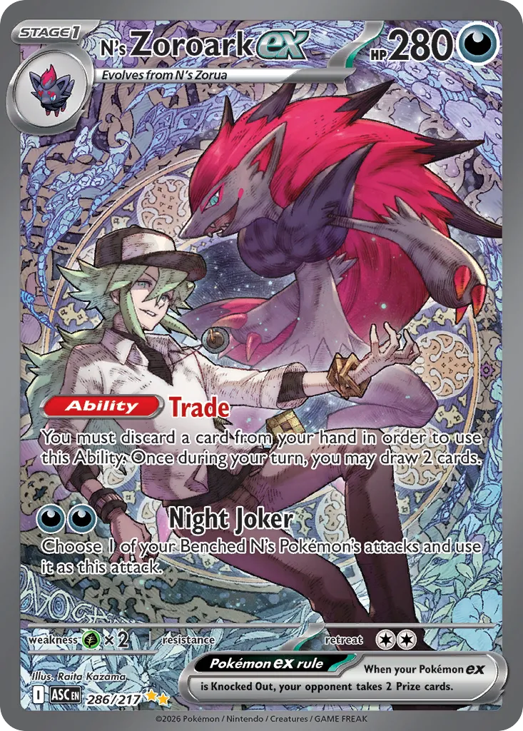 N’s Zoroark ex 286/217 ME03