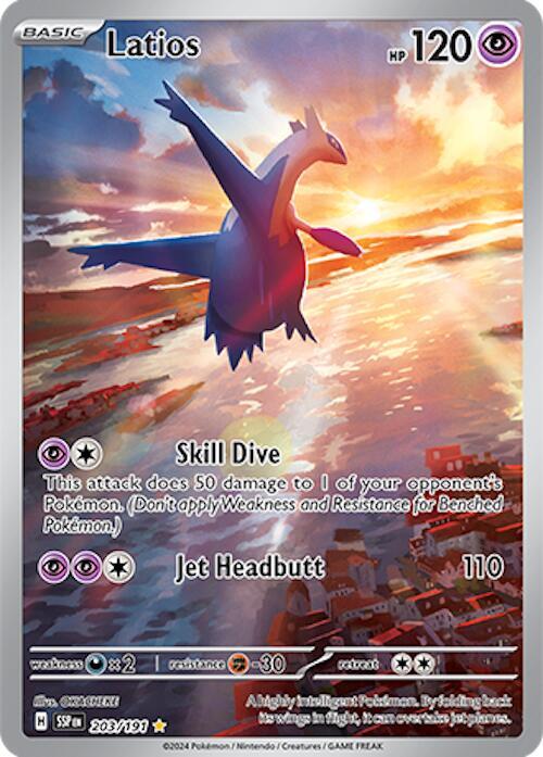Latios 203/191 and Latias ex 239/191 Surging Sparks Duo English NM