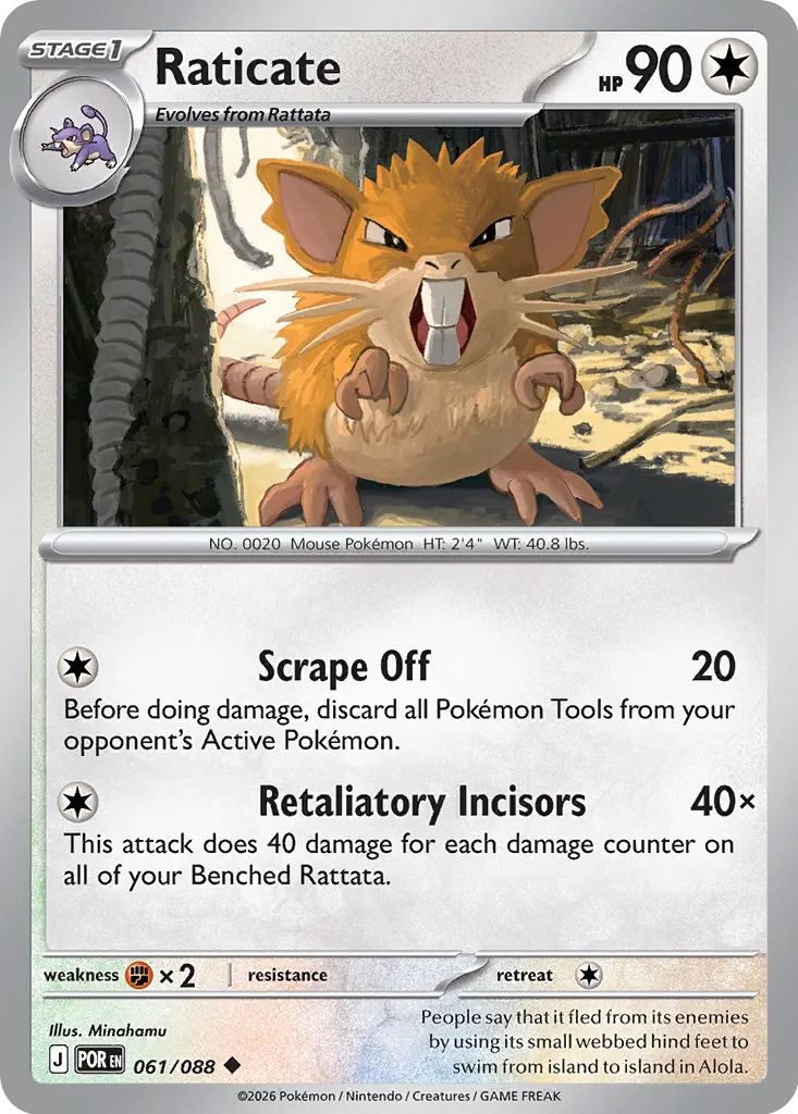Raticate 061/088 ME04