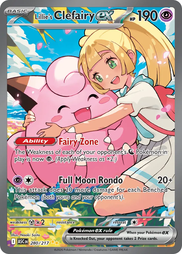 Lillie’s Clefairy ex 280/217 ME03