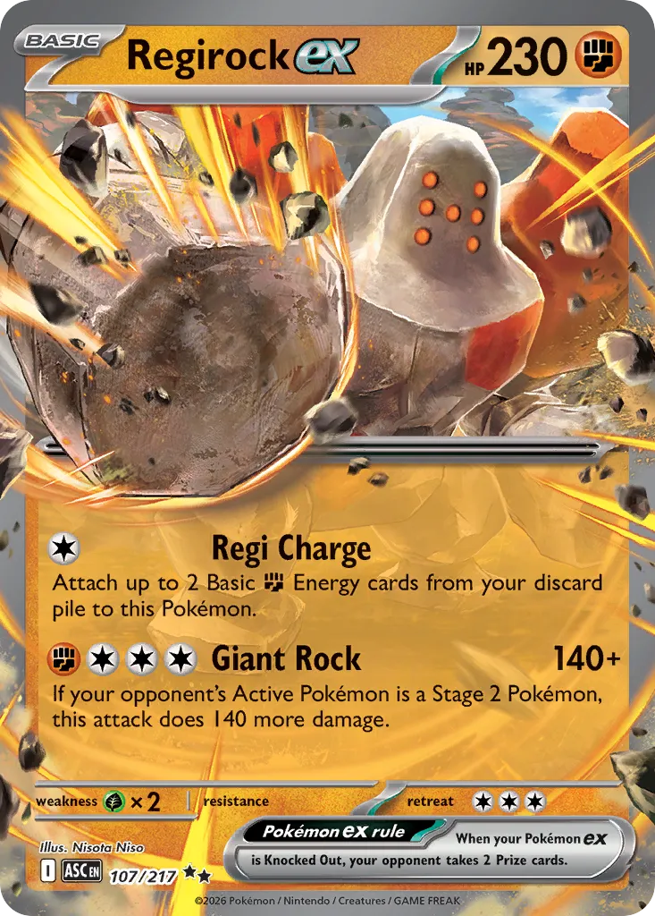 Regirock ex 107/217 ME03