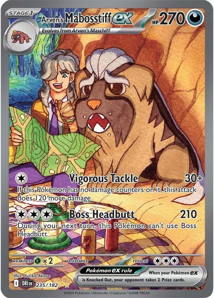 Arven’s Mabosstiff ex 235/182 Destined Rivals English NM
