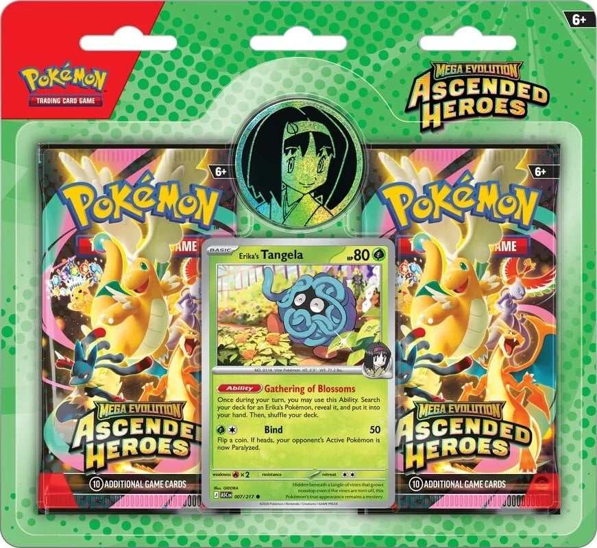Ascended Heroes 2 Pack Blister Erika's Tangela