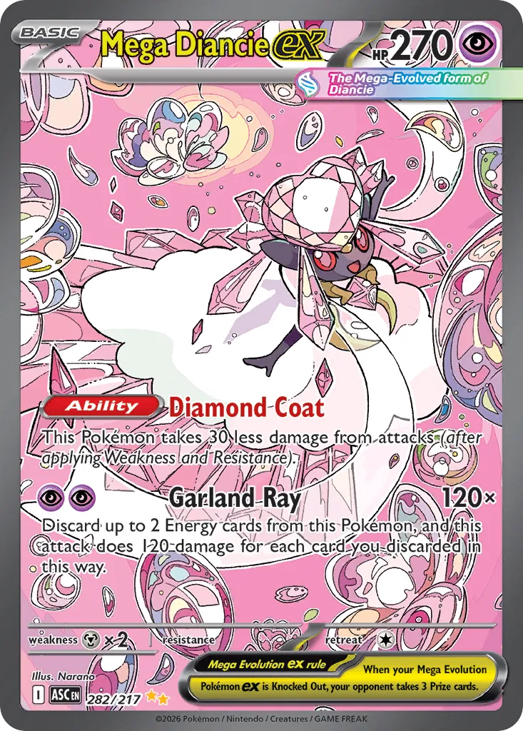 Mega Diancie ex 282/217 ME03