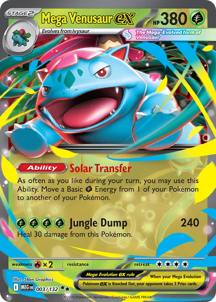 Mega Venusaur ex 003/132 ME01