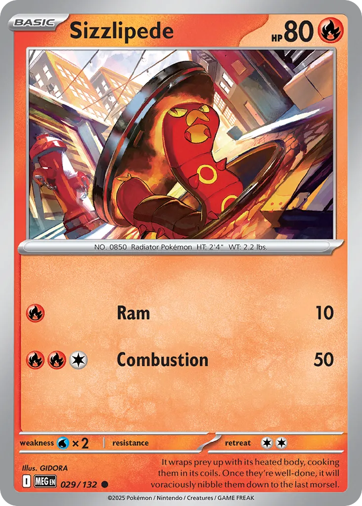 Sizzlipede 029/132 ME01