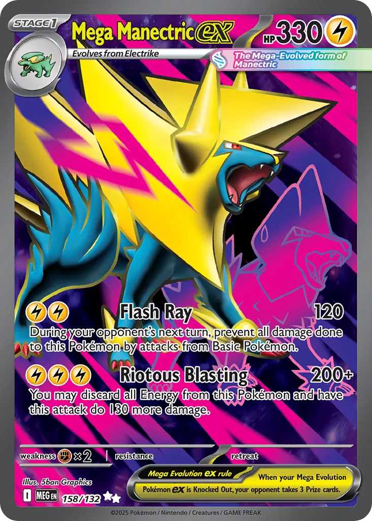 Mega Manectric ex IR 158/132 ME01