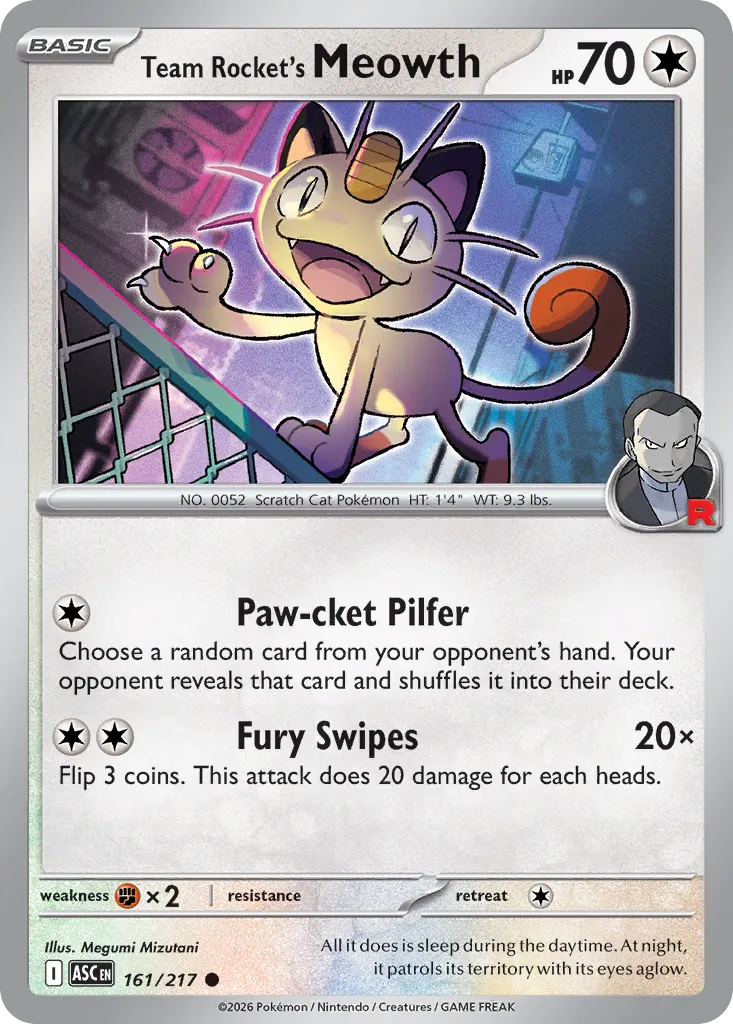 Team Rocket’s Meowth 161/217 ME03