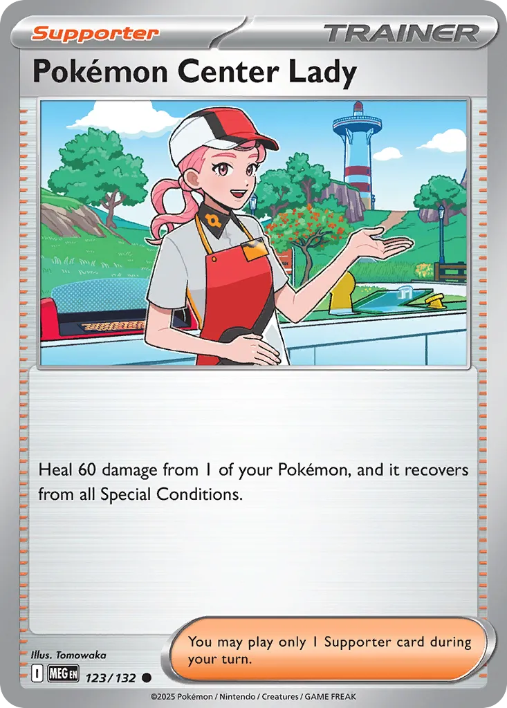 Pokémon Centre Lady 123/132 ME01