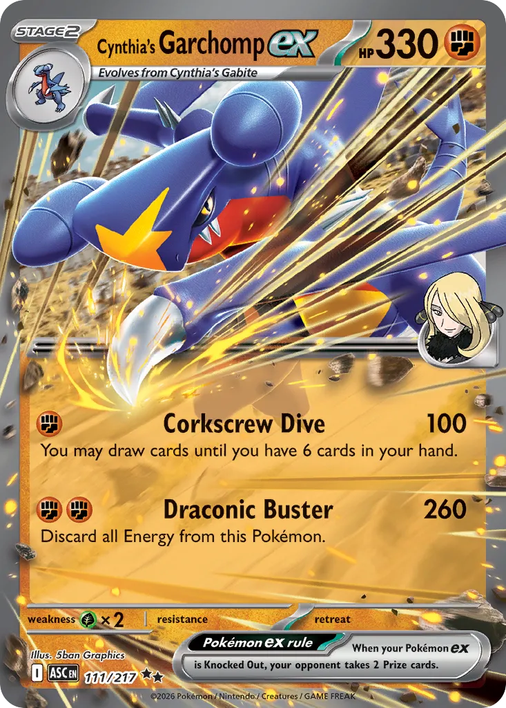 Cynthia’s Garchomp ex 111/217 ME03