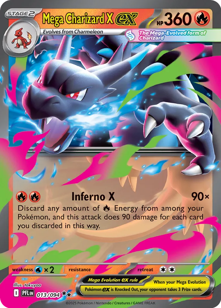 Mega Charizard X ex 013/094 ME02