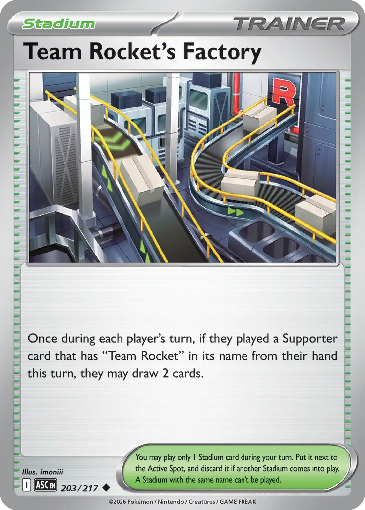 Team Rocket’s Factory 203/217 ME03