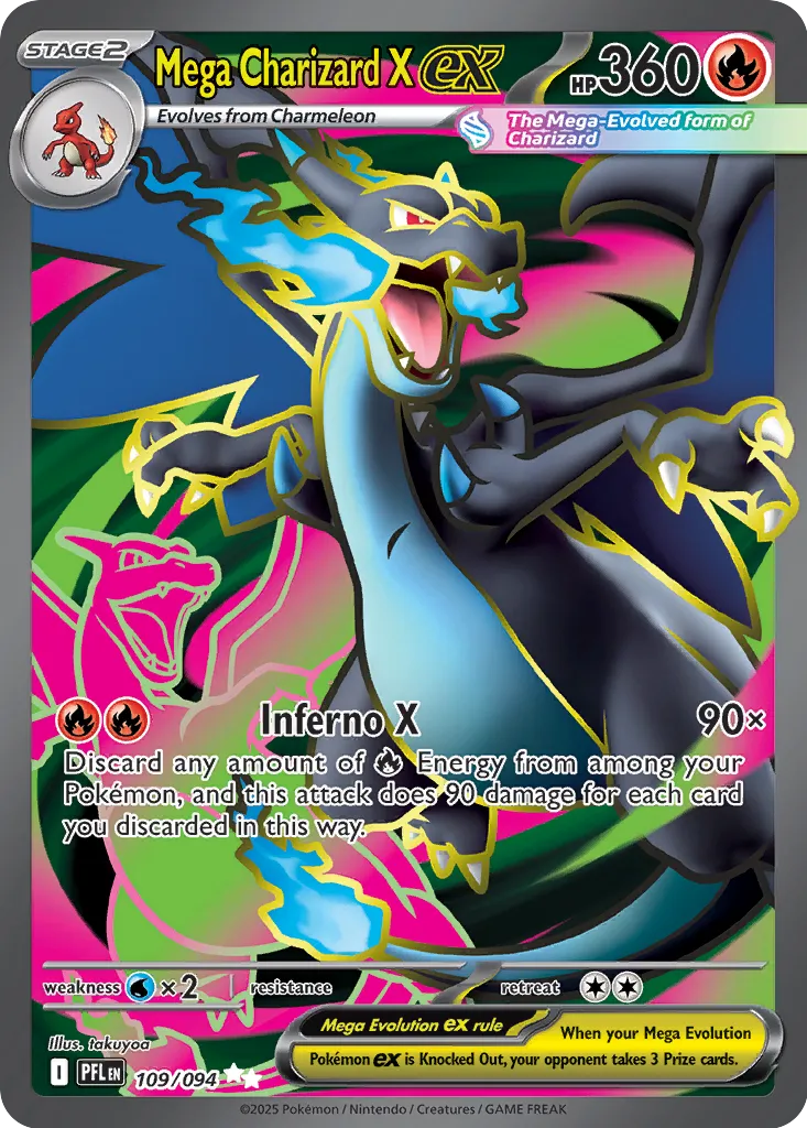 Mega Charizard X ex UR 109/094 ME02