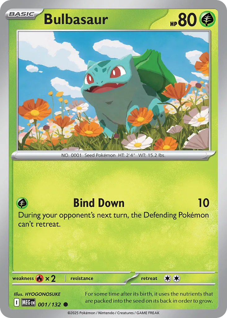 Bulbasaur 001/132 ME01