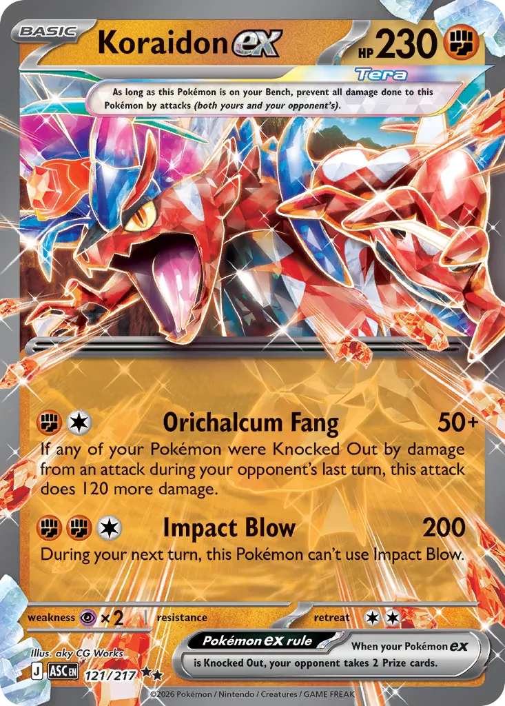 Koraidon ex 121/217 ME03