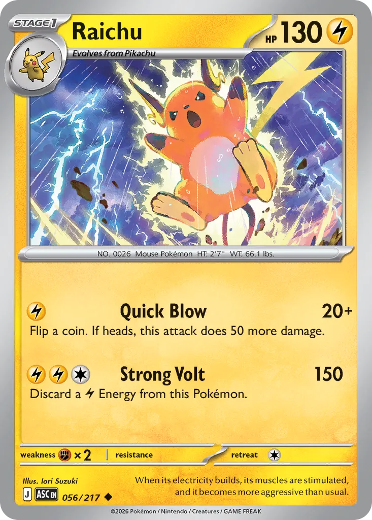 Raichu 056/217 ME03