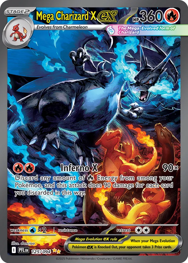 Mega Charizard X ex SIR 125/094 ME02
