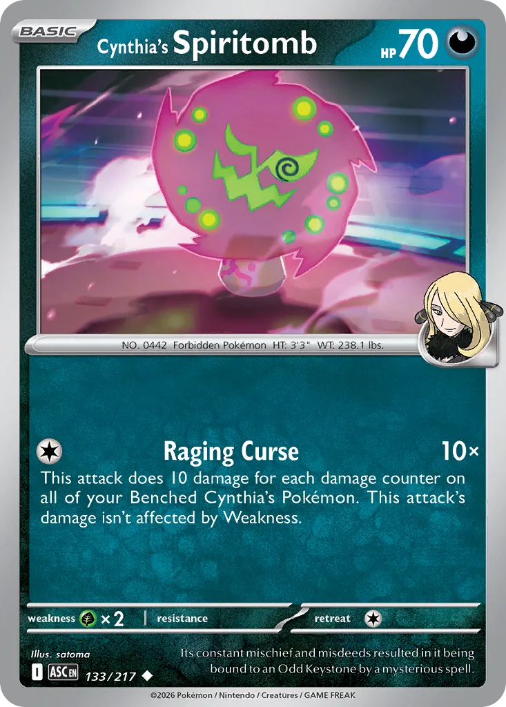 Cynthia’s Spiritomb 133/217 ME03