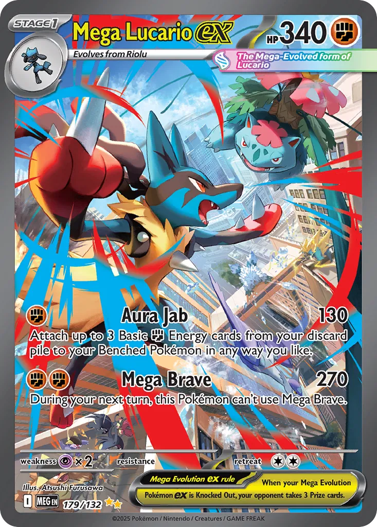 Mega Lucario ex SIR 179/132 ME01