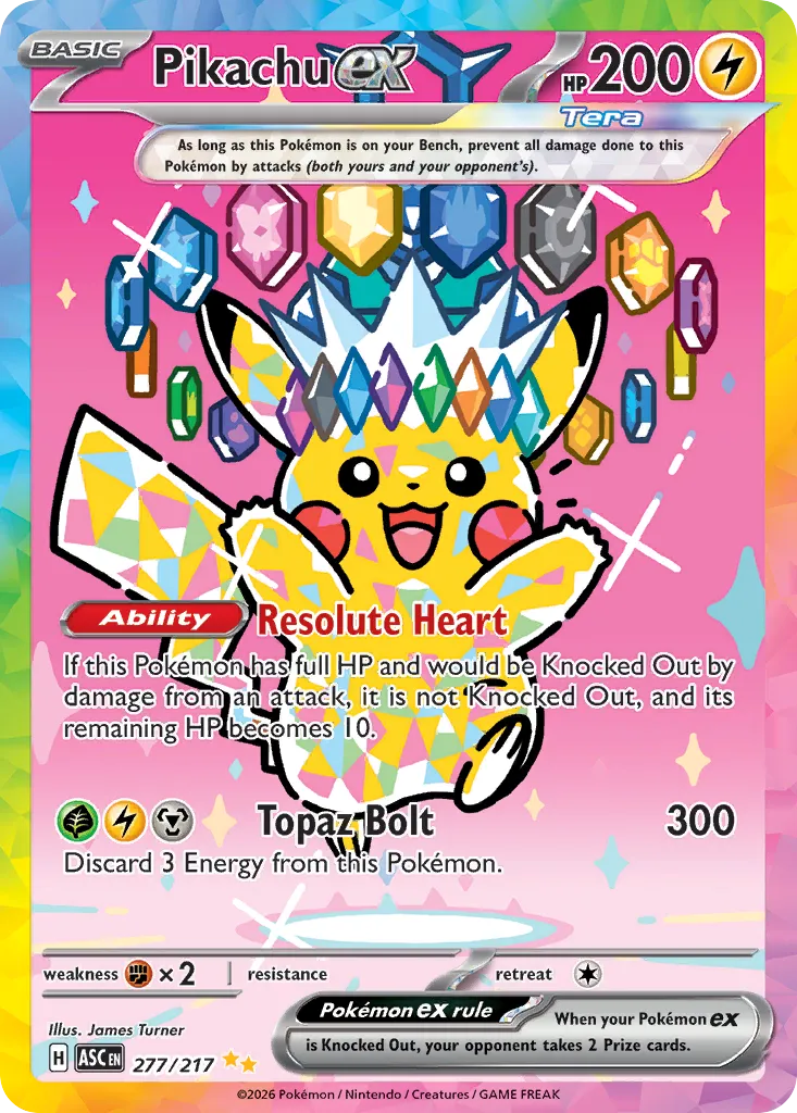 Pikachu ex 277/217 ME03