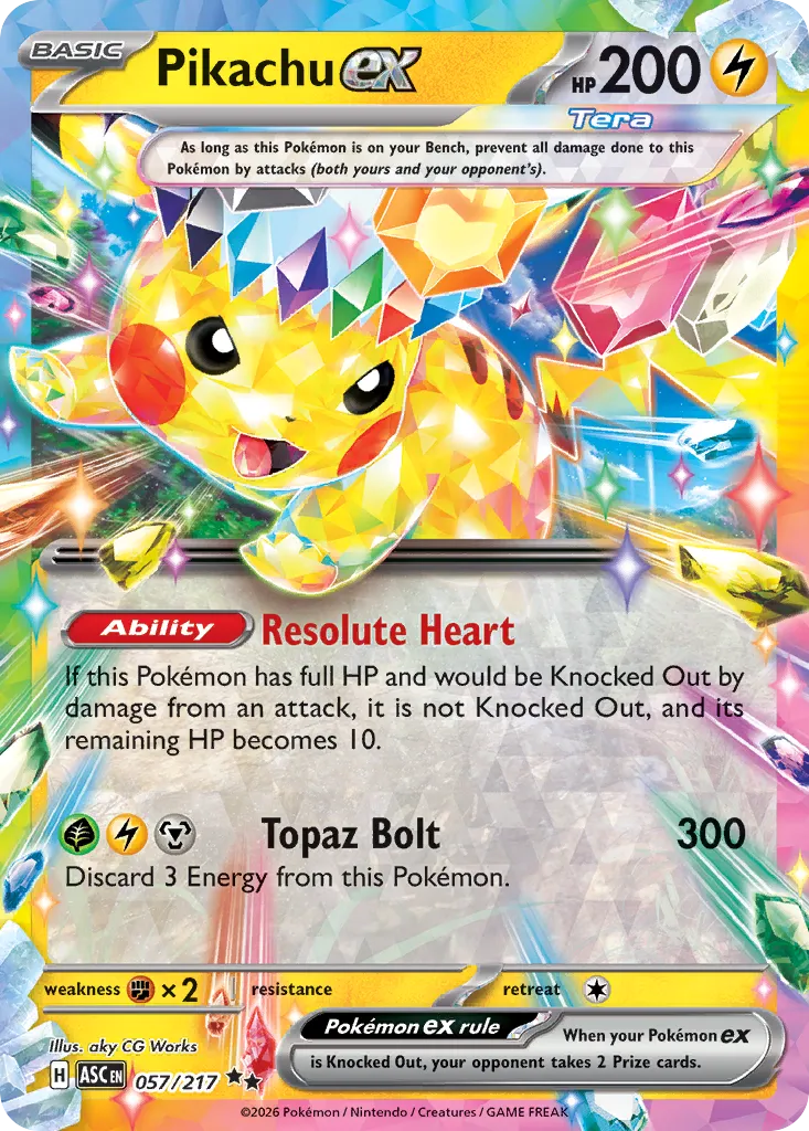 Pikachu ex 057/217 ME03