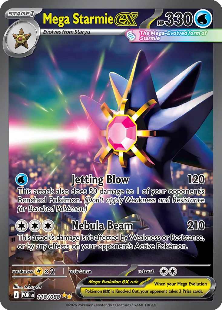 Mega Starmie EX 118/088 ME04