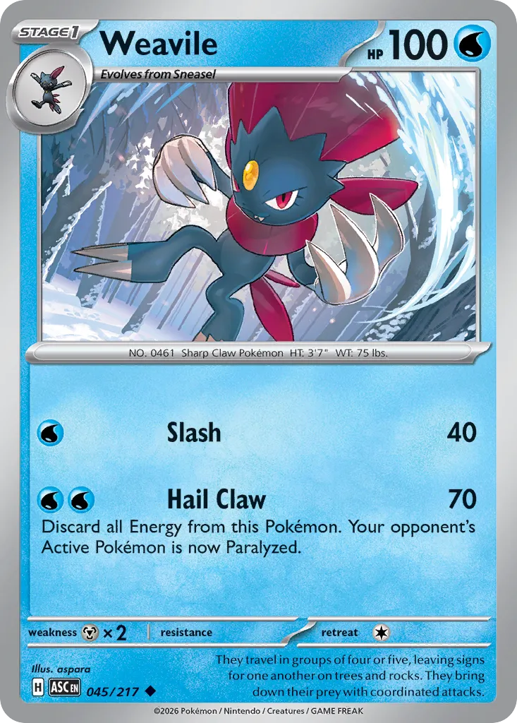 Weavile 045/217 ME03