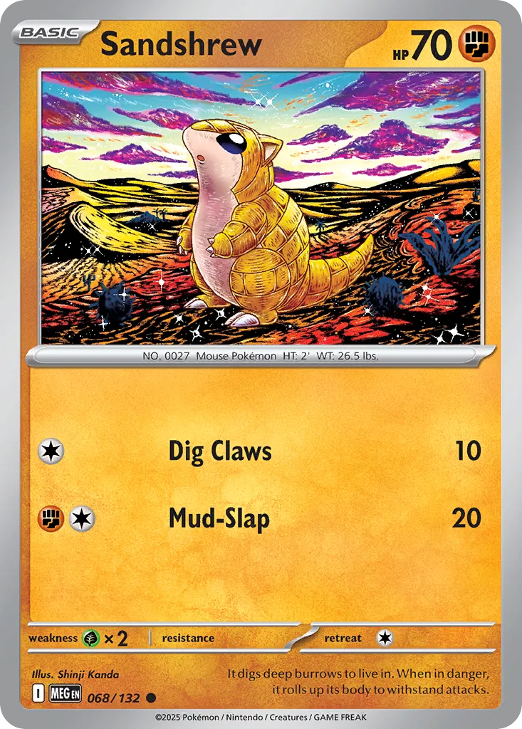 Sandshrew 068/132 ME01