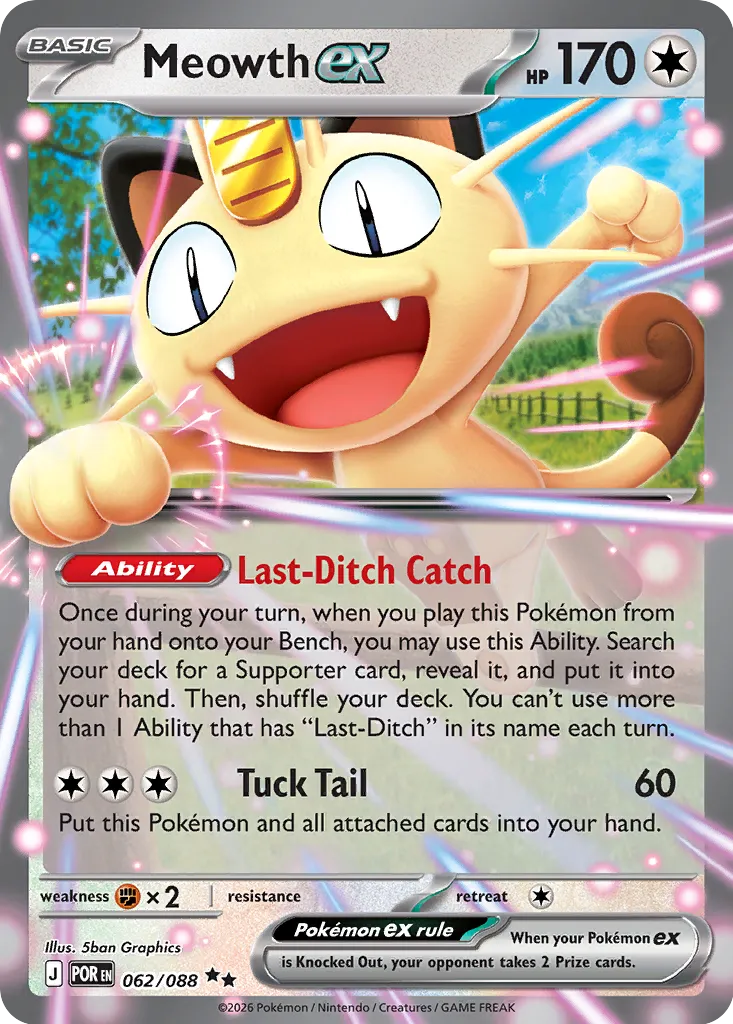 Meowth EX 062/088 ME04