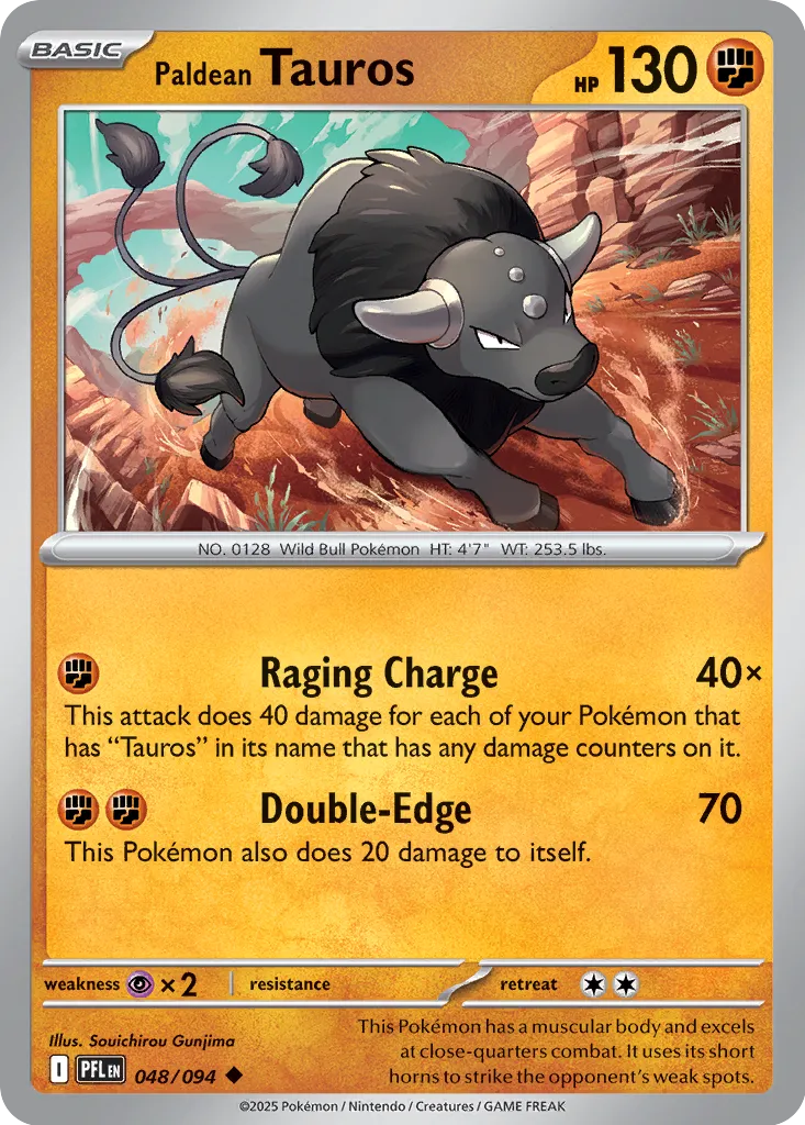 Paldean Tauros 048/094 ME02