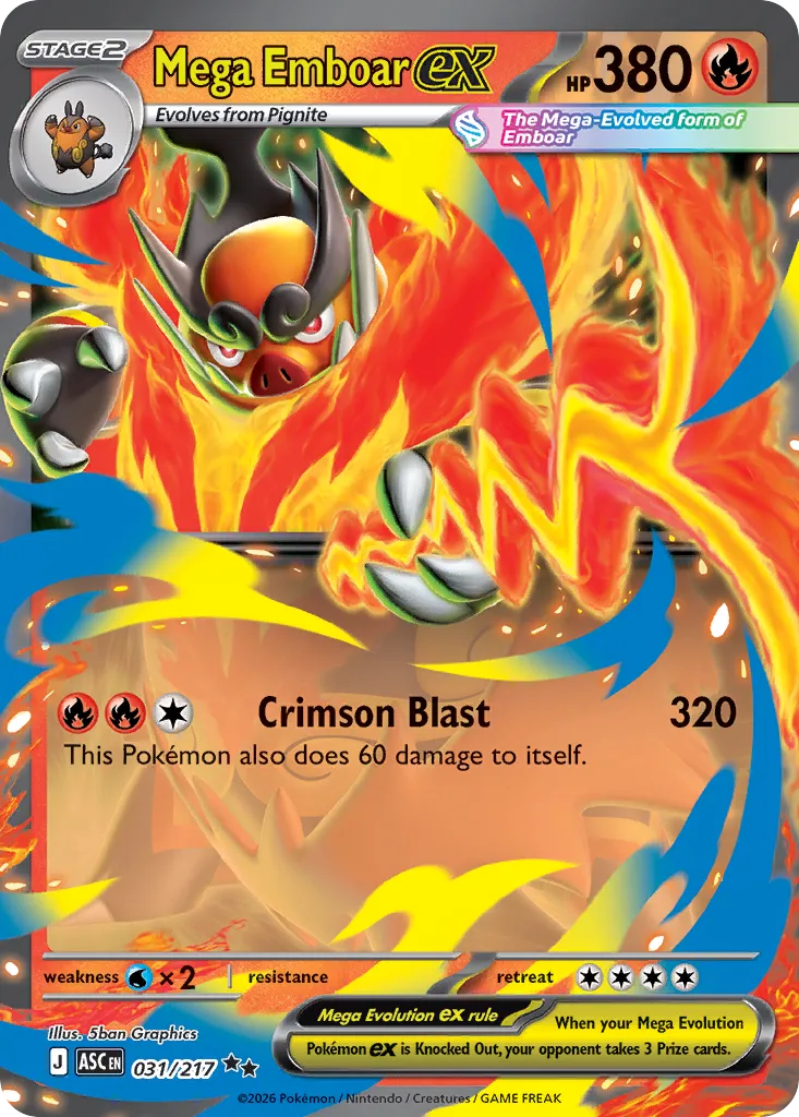 Mega Emboar ex 031/217 ME03