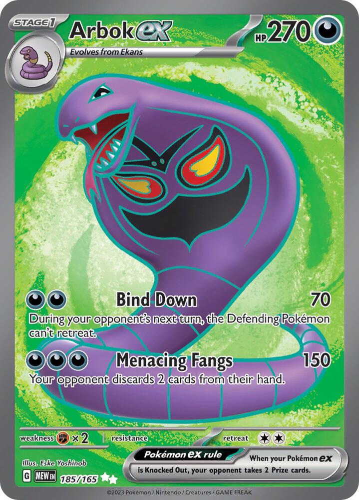 Arbok ex 185/165 151 English NM