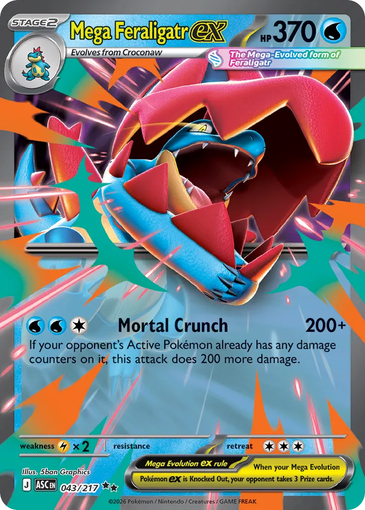 Mega Feraligatr ex 043/217 ME03