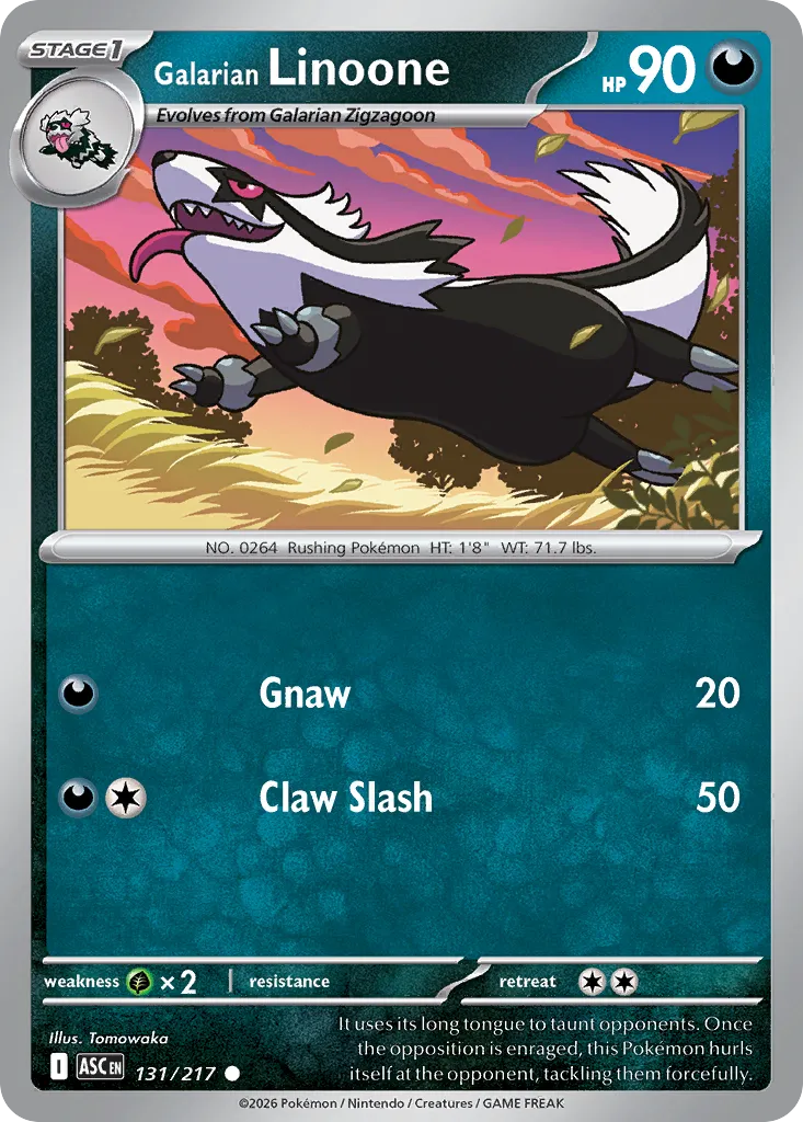 Galarian Linoone 131/217 ME03