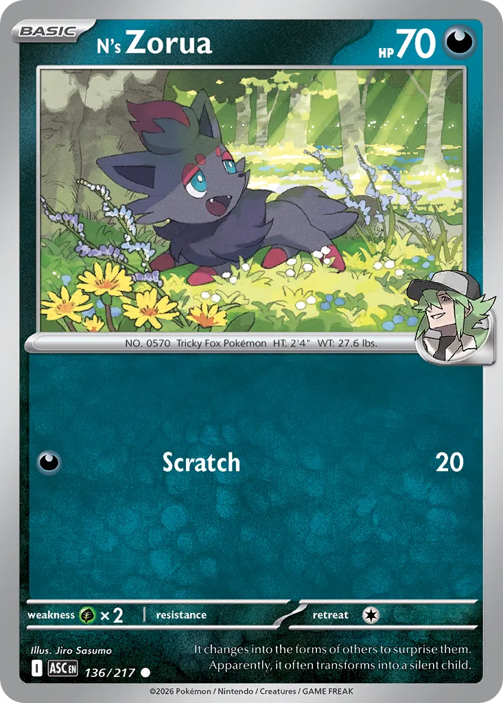 N’s Zorua 136/217 ME03