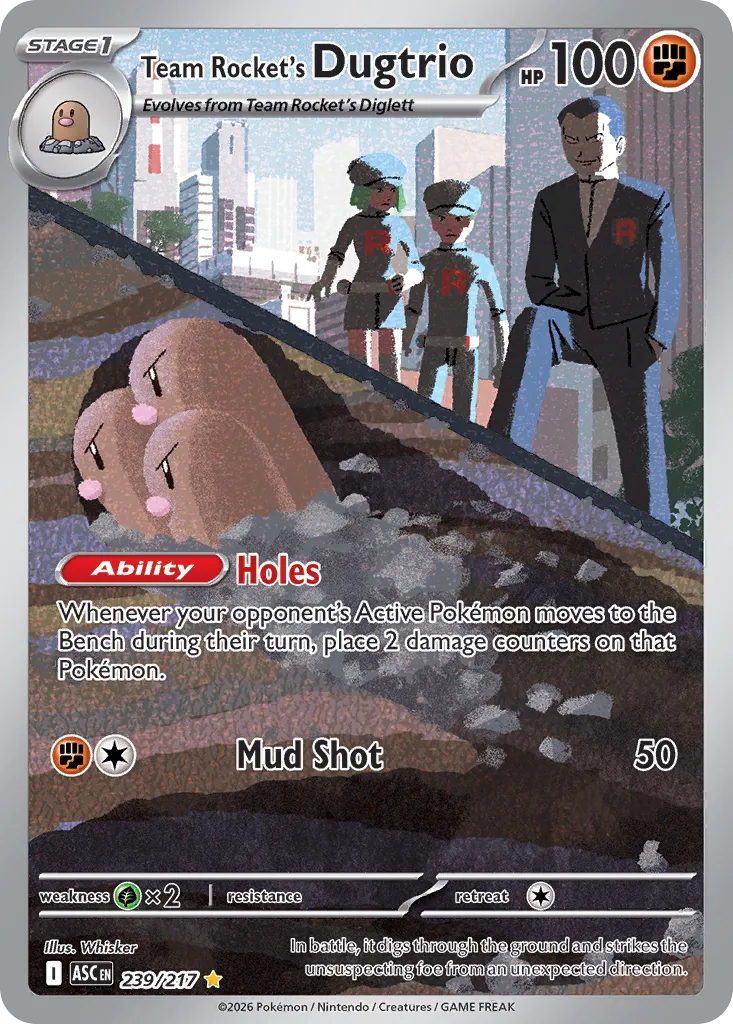 Team Rocket’s Dugtrio 239/217 ME03