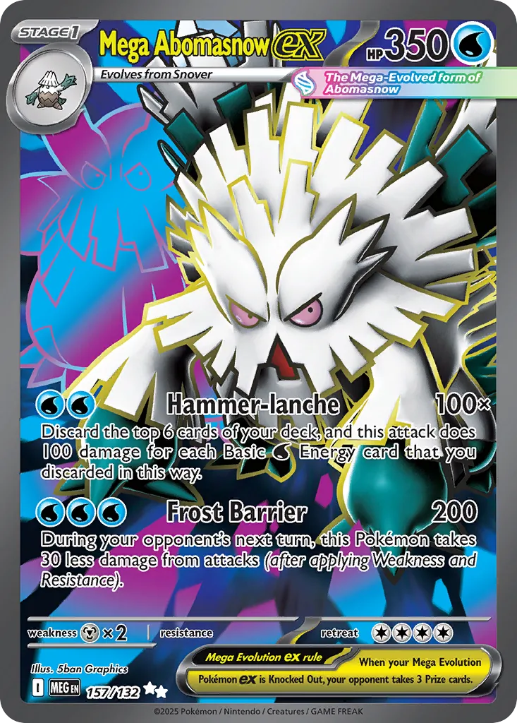 Mega Abomasnow ex UR 157/132 ME01