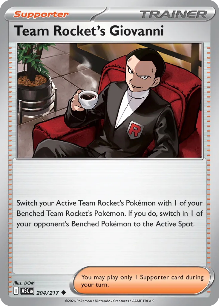 Team Rocket’s Giovanni 204/217 ME03