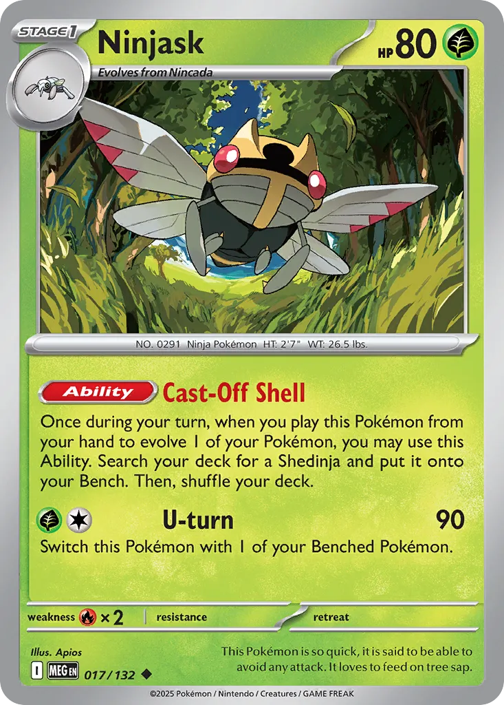 Ninjask 017/132 ME01