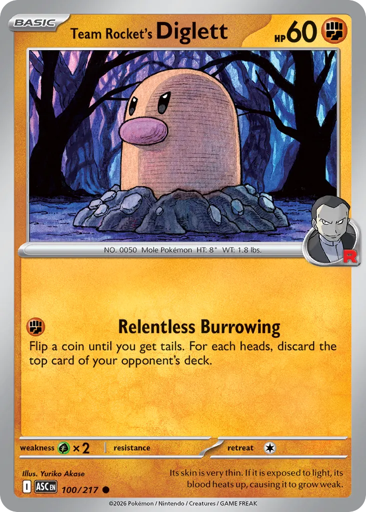 Team Rocket’s Diglett 100/217 ME03