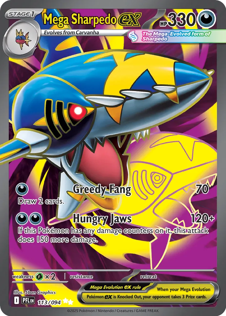 Mega Sharpedo ex UR 113/094 ME02