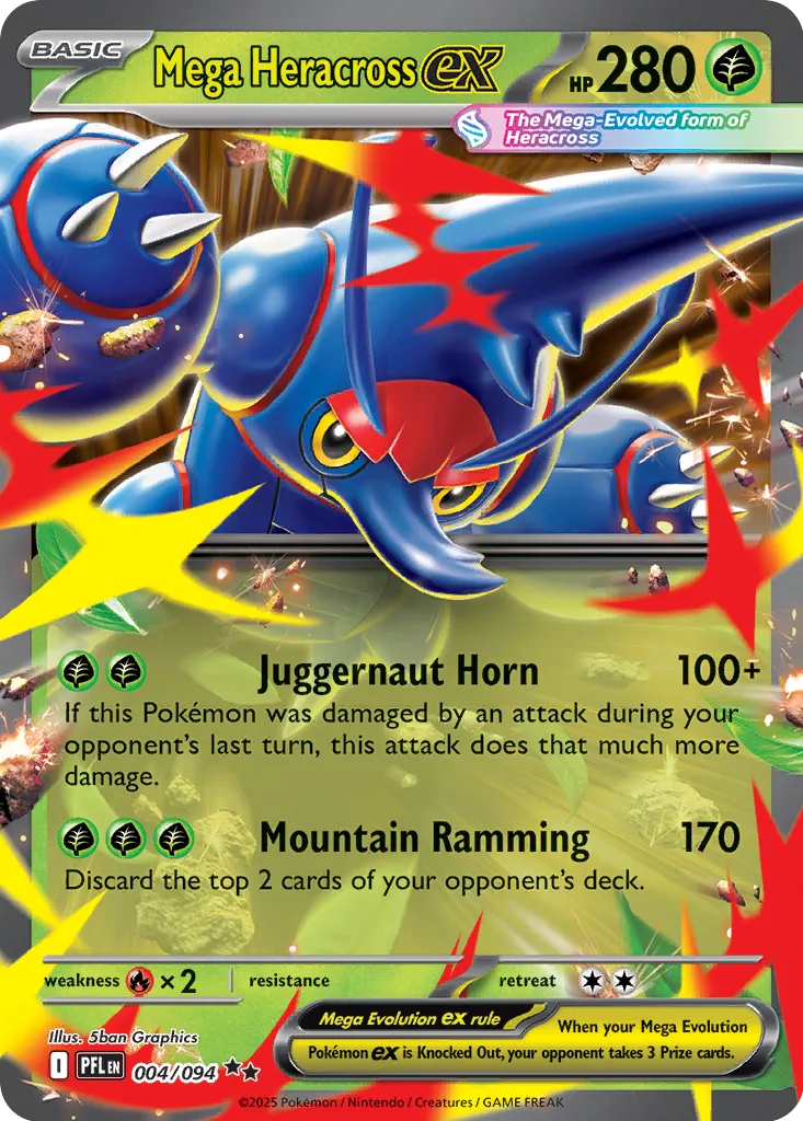 Mega Heracross ex 004/094 ME02