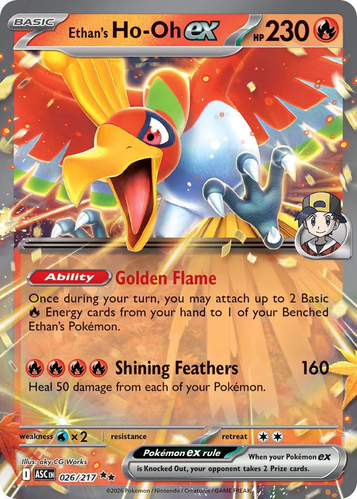 Ethan’s Ho-Oh ex 026/217 ME03