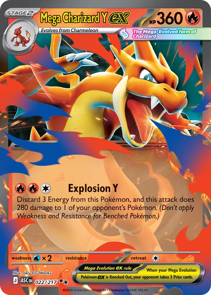Mega Charizard Y ex 022/217 ME03