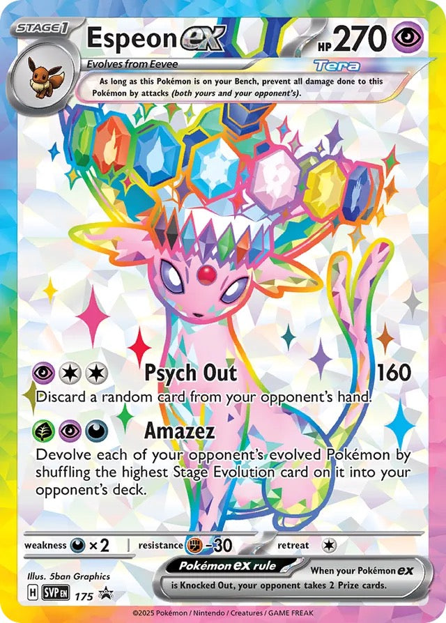 Espeon EX 175 Scarlet&Violet Promo English NM