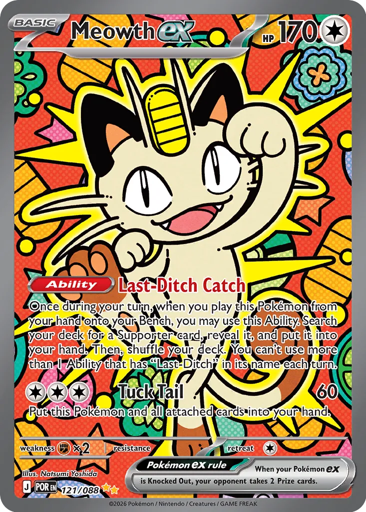 Meowth EX 121/088 ME04