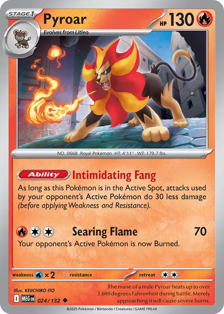 Pyroar 024/132 ME01